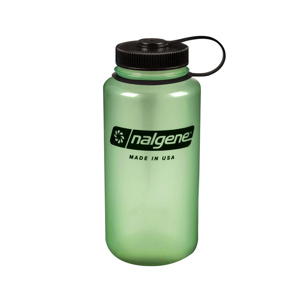 Nalgene 1000cc寬嘴水壼 發光綠