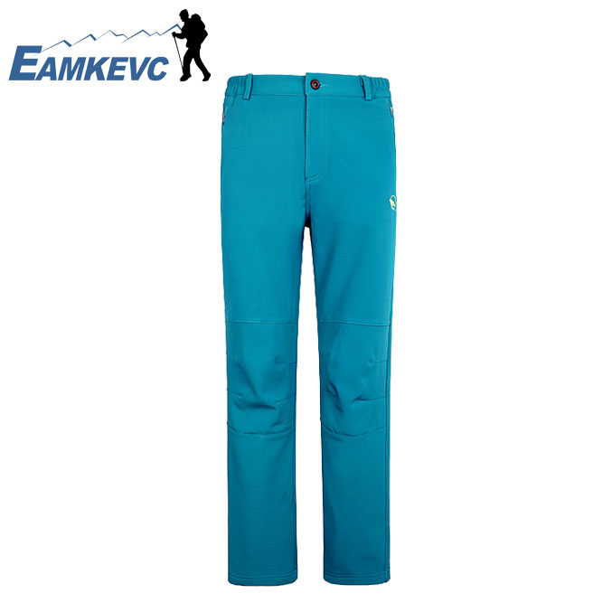 EAMKEVC 防潑水保暖軟殼褲 女款 藍色