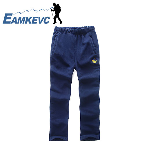 EAMKEVC 刷毛保暖長褲 藍色