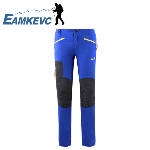 EAMKEVC 彈性透氣快乾褲 男款 藍色