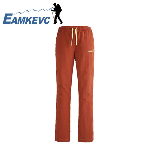 EAMKEVC 快速排汗透氣長褲 女款 鐵銹紅