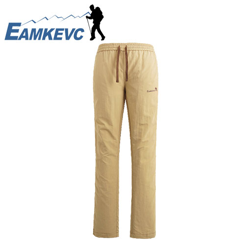 EAMKEVC 快速排汗透氣長褲 男款 卡其