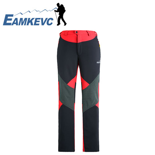 EAMKEVC 專業防風保暖軟殼褲 女款 紅色