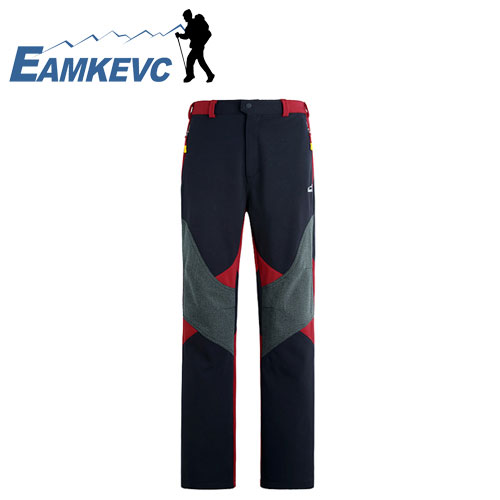EAMKEVC 專業防風保暖軟殼褲 男款 紅色