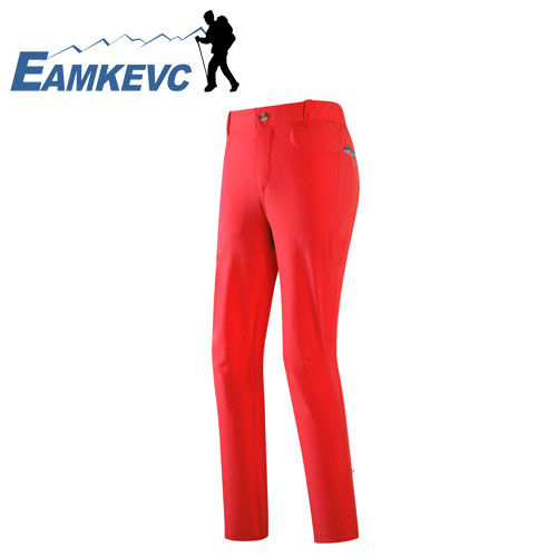 EAMKEVC 彈性透氣快乾褲 女款 紅色