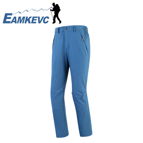 EAMKEVC 彈性透氣快乾褲 男款 藍色