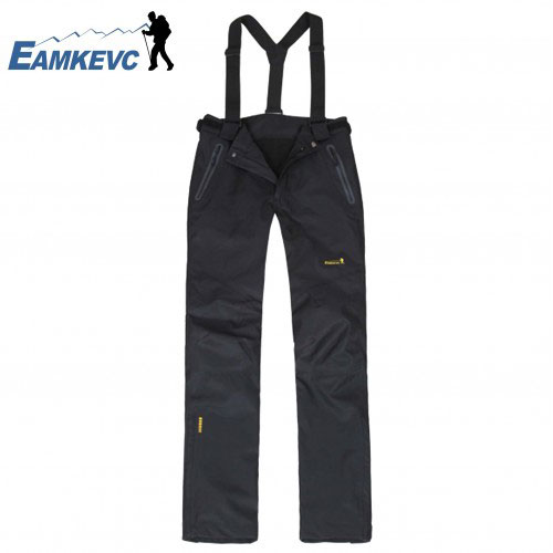 EAMKEVC 兩件式防水透氣保暖長褲(可拆) 黑色