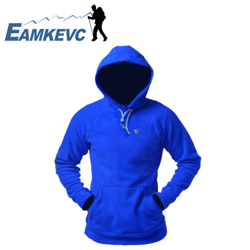 EAMKEVC 2085 連帽保暖刷毛衣 女款 藍色