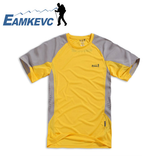 EAMKEVC 783 極致涼感休閒排汗衫 黃
