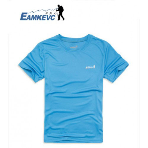 EAMKEVC 795圓領吸濕排汗衫  藍