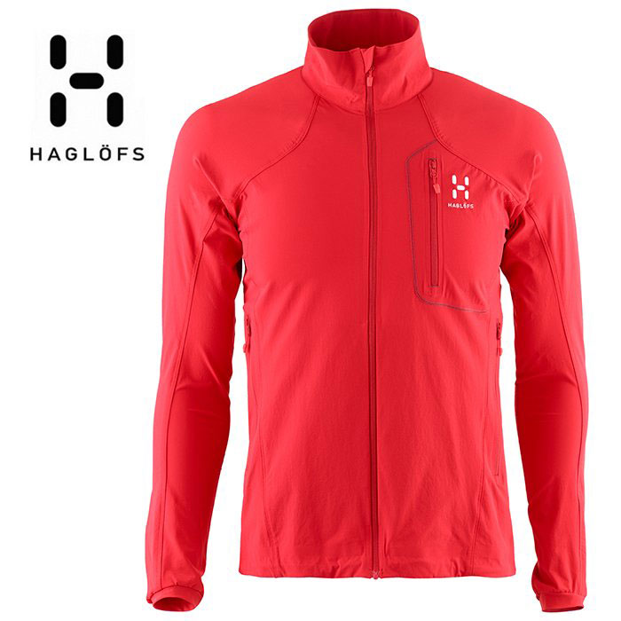 Haglöfs 男 軟殼外套 Draco Jacket 熱情紅/楓葉紅