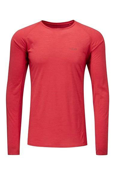 Rab Merino 120 LS Tee 美麗諾羊毛輕薄保暖排汗衣 男款 紅
