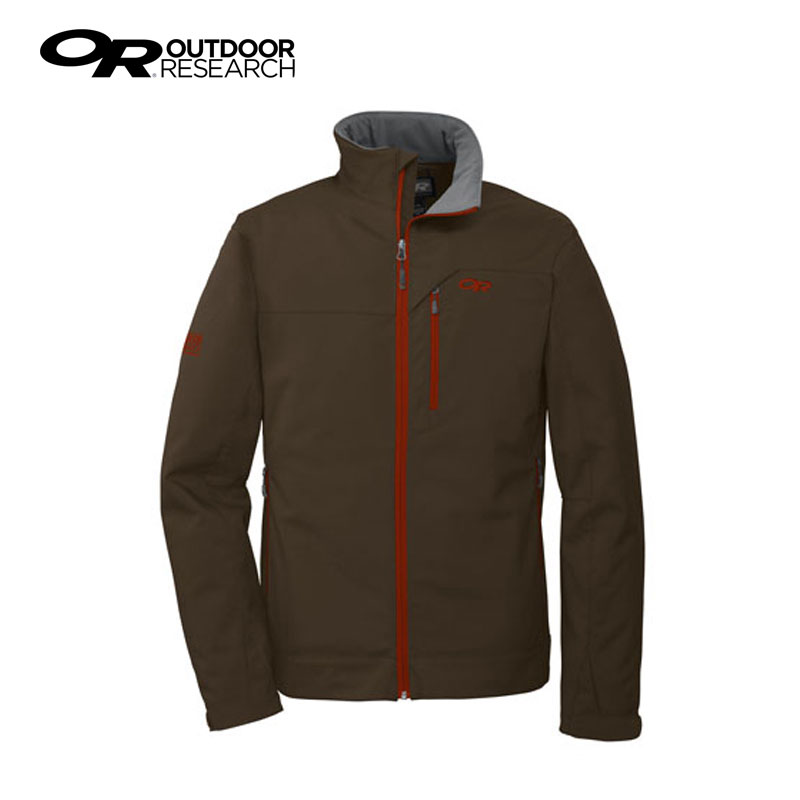 OR 男高防風透氣保暖外套 咖啡/紅