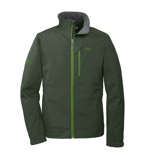 OR 男高防風透氣保暖外套 綠