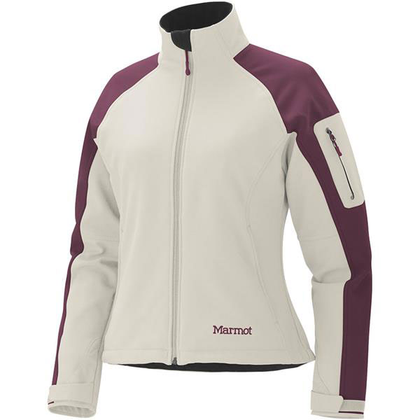 Marmot 女軟殼外套 白/酒紅 Gravity Jacket