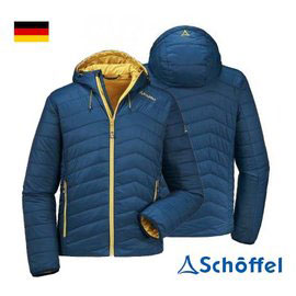 Schoffel Braden 男防風抗雪保暖連帽外套-藍