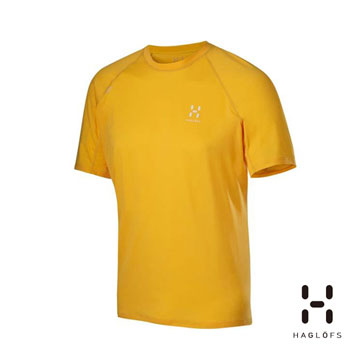 Haglöfs 男款抗菌快乾排汗衣 陽光黃 L.I.M TEE