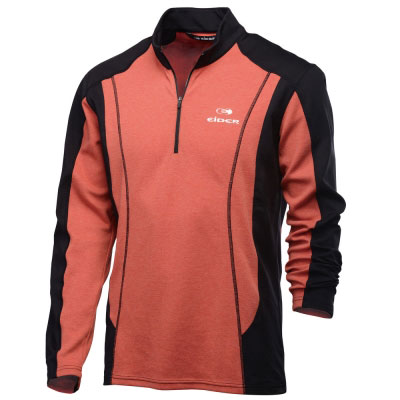 EiDER 男款恆溫保暖透氣長袖立領衫 紅色