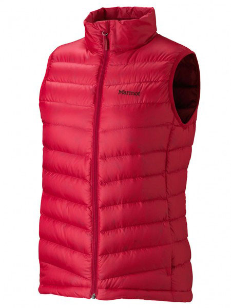 Marmot W Jena Vest 輕量防水鵝絨背心 紅 700FP Down