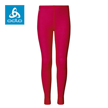ODLO 童保暖內層排汗長褲 銀離子WARM 玫瑰紅