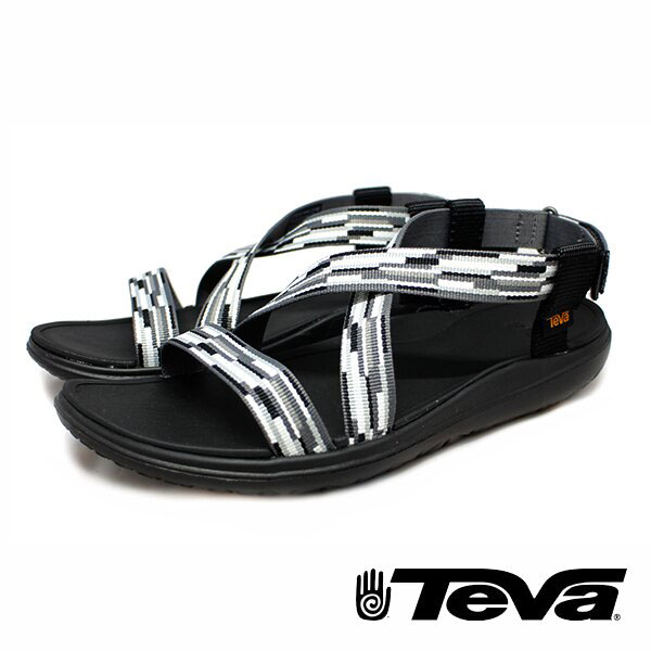 TEVA 運動涼鞋 輕量織帶涼鞋 黑灰相間色 TERRA-FLOAT LIVA