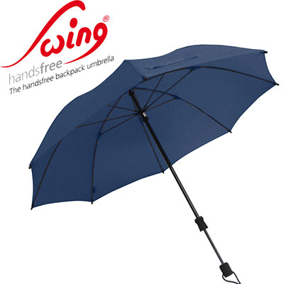 EuroSCHIRM 免持健行傘 大 (深藍) 全世界最強雨傘 SWING HANDSFREE