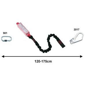CAMP REWIND LANYARDS 勢能吸收器+大掛鉤伸縮繩 120公分-175公分