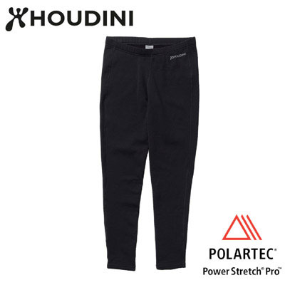 HOUDINI  M's Long Power Tights 男款 Power Stretch® Pro™保暖褲 純黑