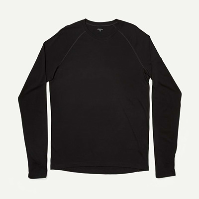 HOUDINI M`s Desoli Mid Crew 男款中厚美麗諾羊毛內層衣 男款 (純黑)