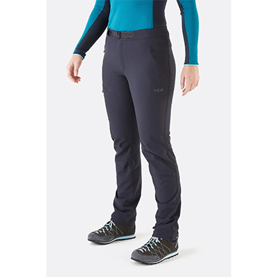 RAB Incline AS Pants Wmns 防風防潑水軟殼長褲 女款 烏木灰Ebony