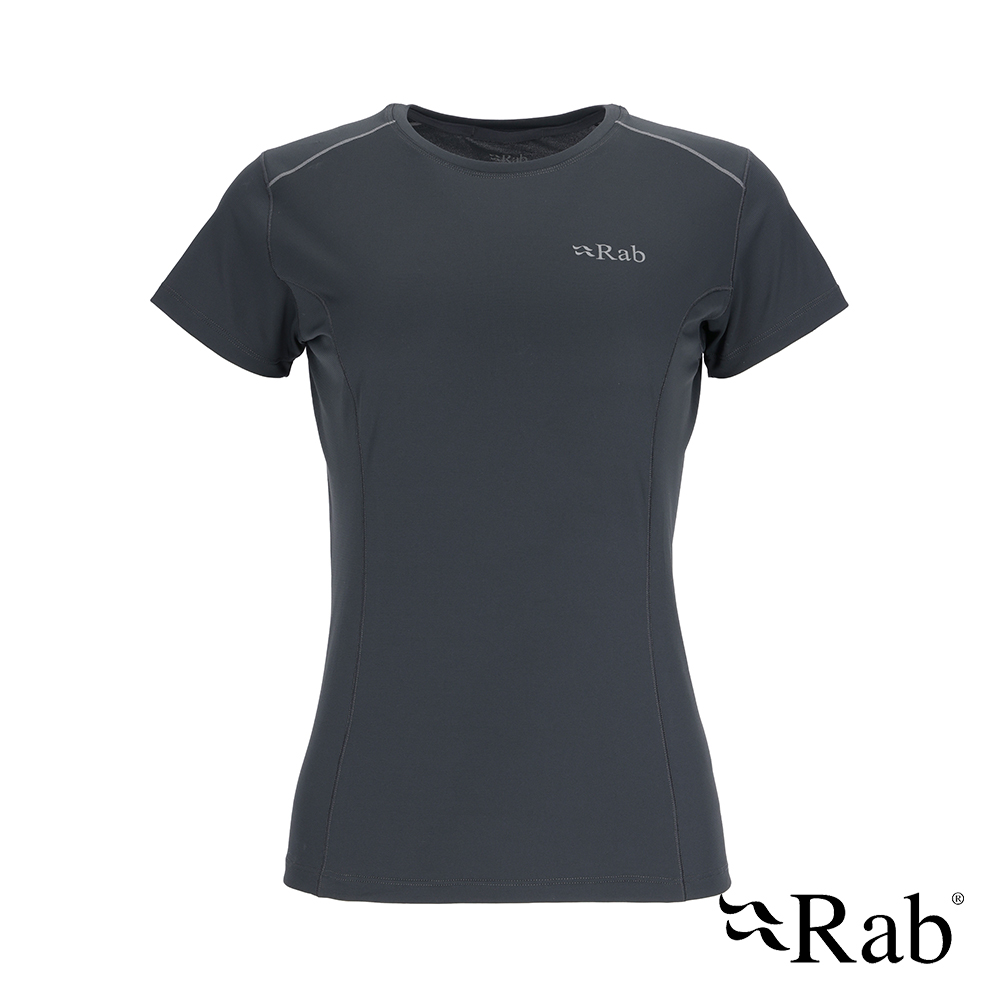 Rab Force Tee Wmns 圓領短袖透氣排汗衣 女款 鯨魚灰