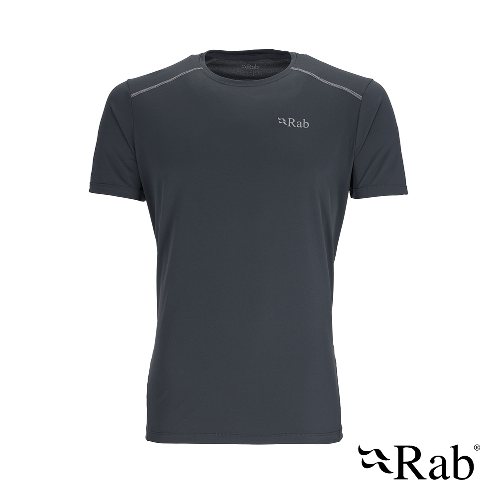 Rab Force Tee 圓領短袖透氣排汗衣 男款 鯨魚灰