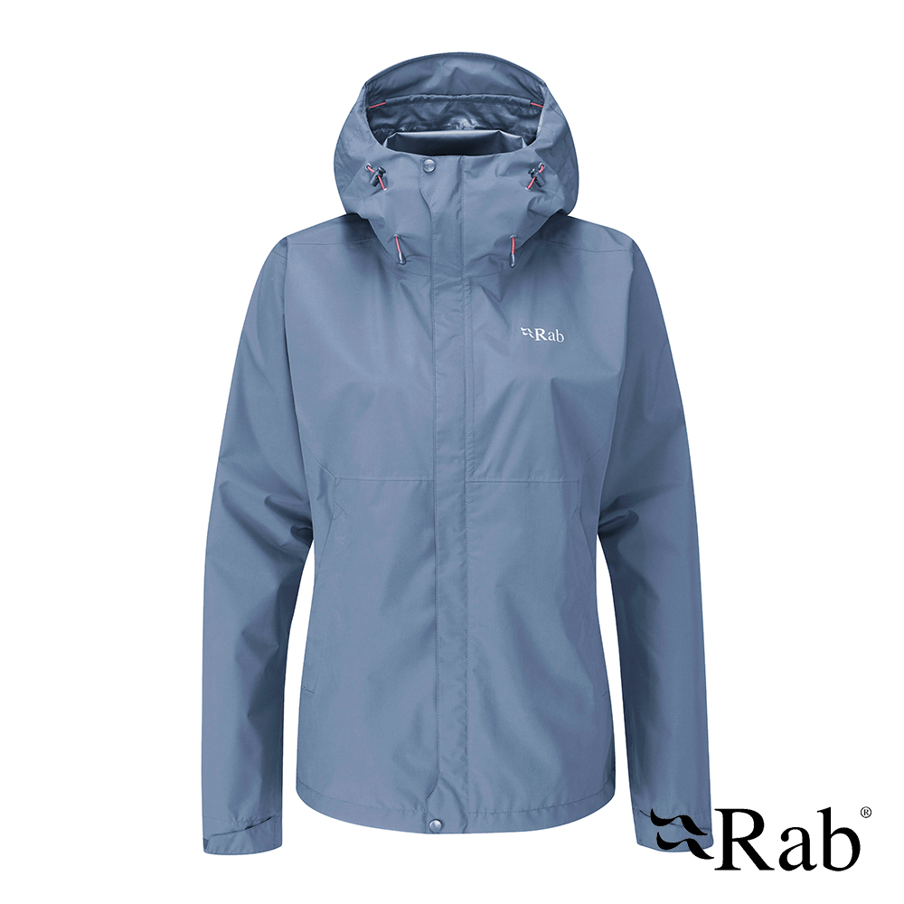  Rab Downpour Eco Jacket 輕量防風防水連帽外套 女款 白令海藍