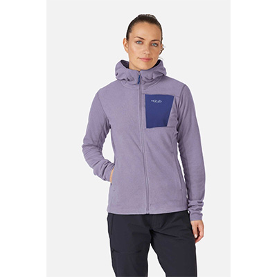 RAB Tecton Hoody W 女 彈性中層外套/保暖中層 紫鼠尾草