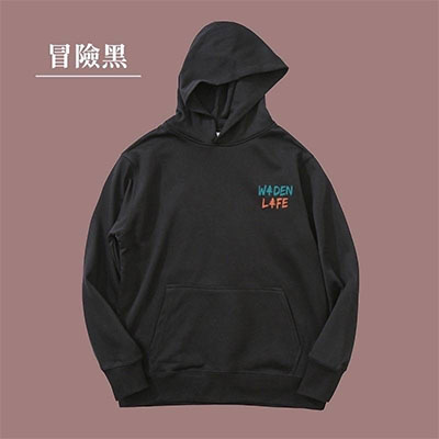 EAMKEVC 冒險黑 COOLMAX手繪LOGO厚磅連帽上衣 科技棉 帽T