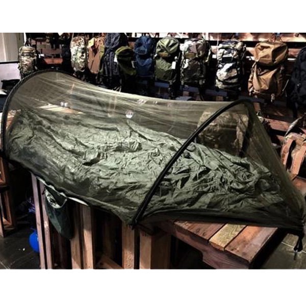 自開蚊帳 輕量化 吊床 <高規抗撕裂尼龍> 軍綠