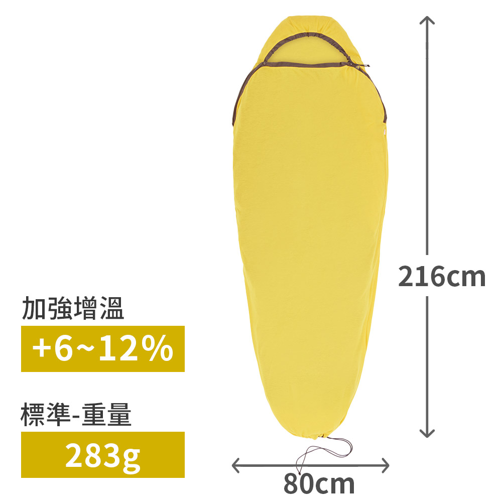 SEA TO SUMMIT Reactor 可穿式睡袋內套-加強增溫6~12% 標準版