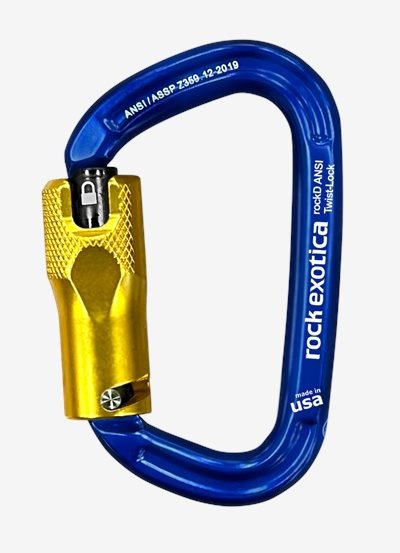 Rock Exotica rockD ANSI Twist-Lock D形二段自動鎖鉤環 