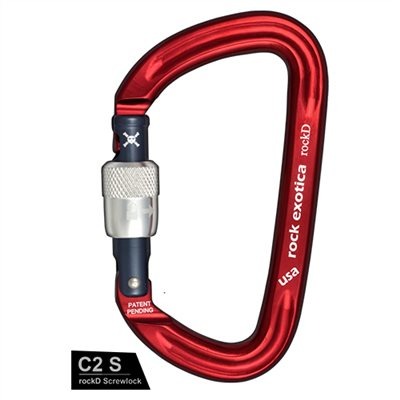 Rock Exotica rockD Screw-Lock D形手動螺旋鎖鉤環 勾環 D環 手轉鎖