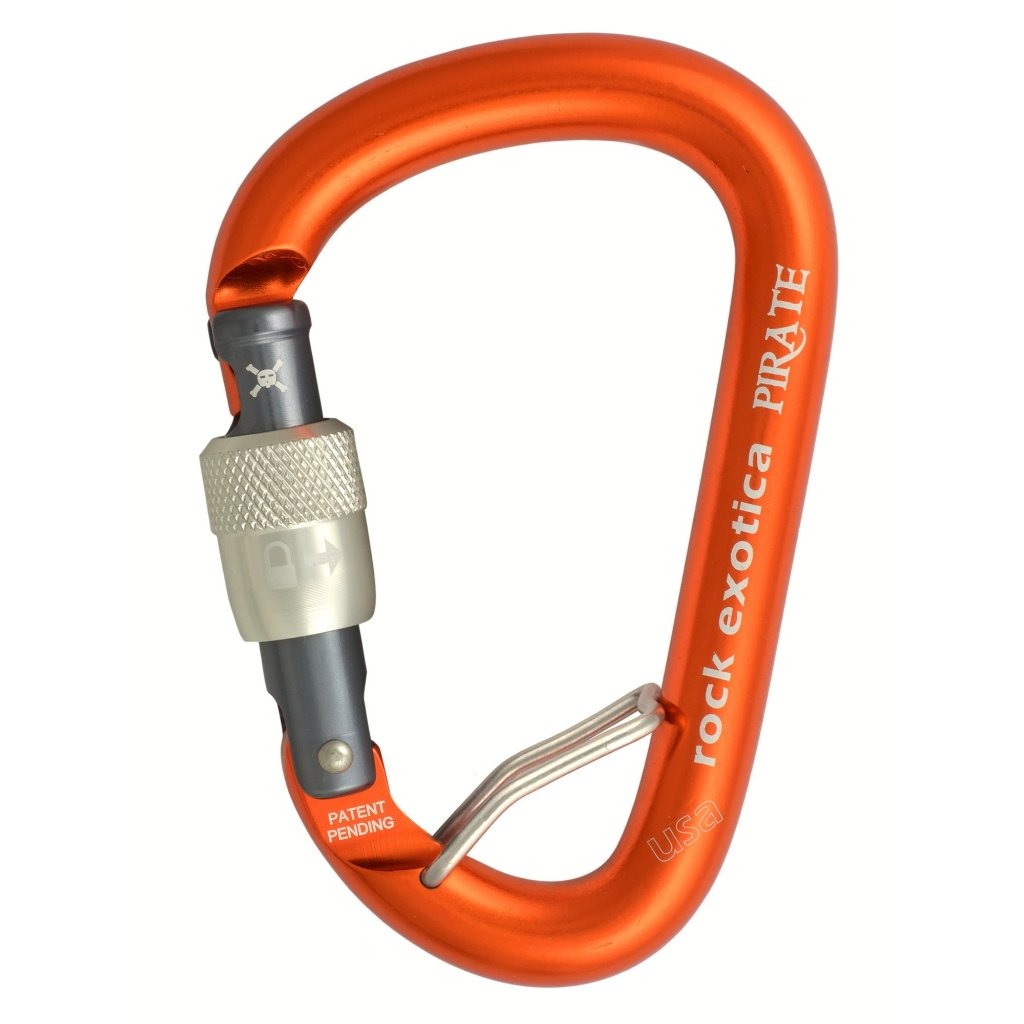 Rock Exotica Pirate WireEye Screw-Lock HMS 梨形鉤環 防翻轉