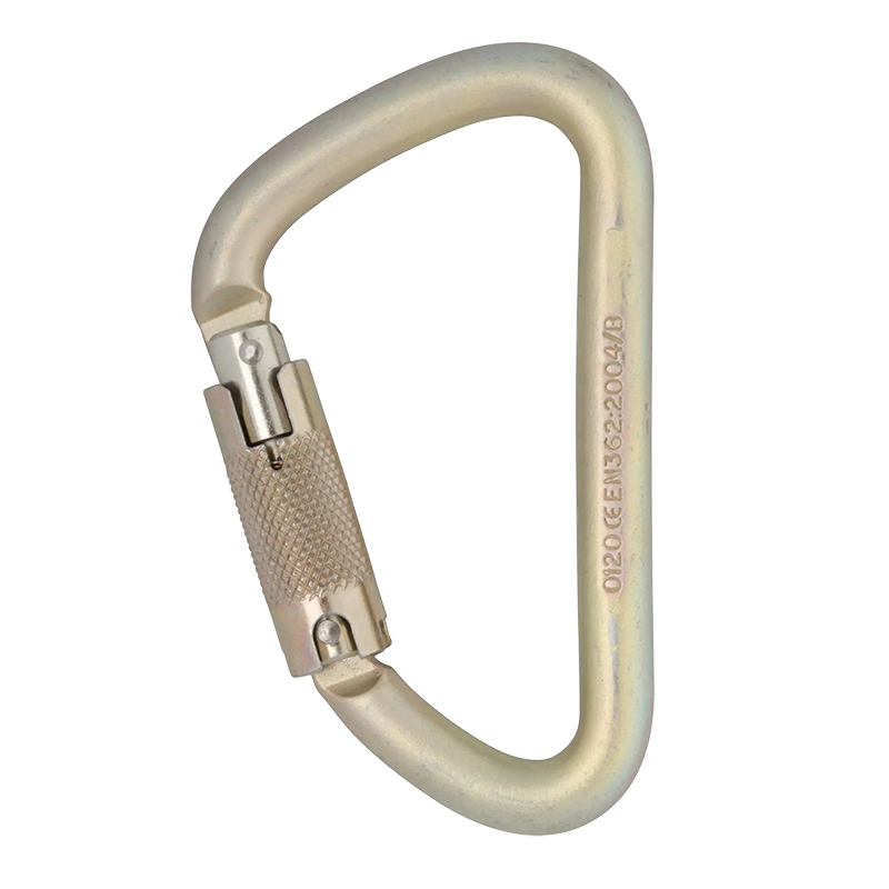DMM 12mm Steel Klettersteig Locksafe 碳鋼三段鎖鉤環 鋼環 鋼扣