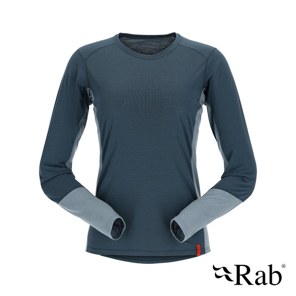 RAB Syncrino Base LS Tee Wmns 羊毛混紡長袖排汗衣 女款 獵戶藍 