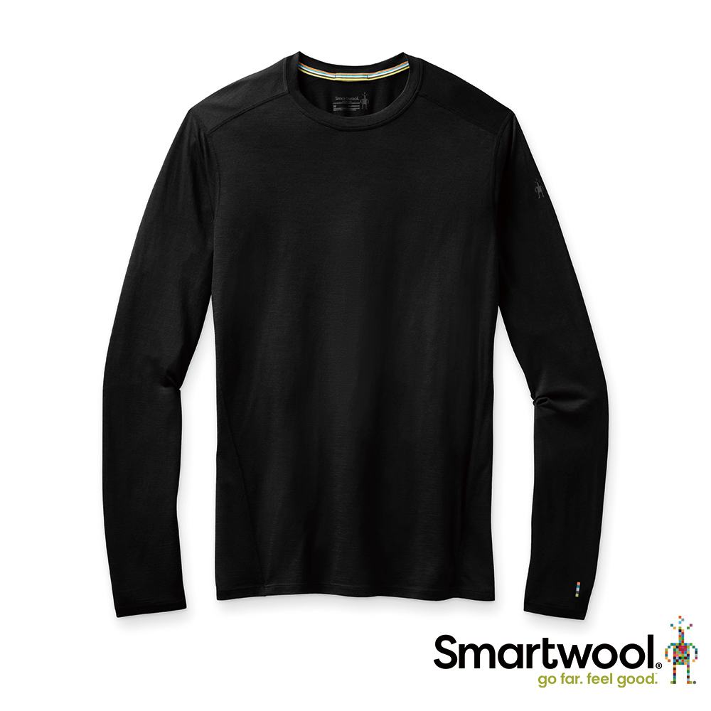 Smartwool 男 All-season 美麗諾羊毛 內著 長袖上衣 黑色