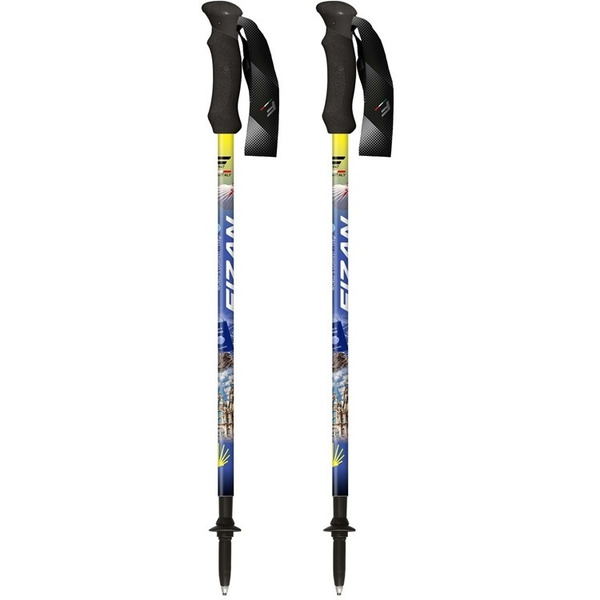 FIZAN 超輕三節式健行登山杖2入特惠組 朝聖之路