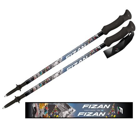 FIZAN 超輕三節式健行登山杖2入特惠組 聖母峰基地營