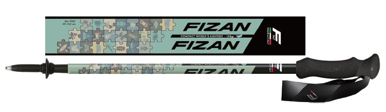 FIZAN 超輕三節式健行登山杖2入特惠組 野營漫遊