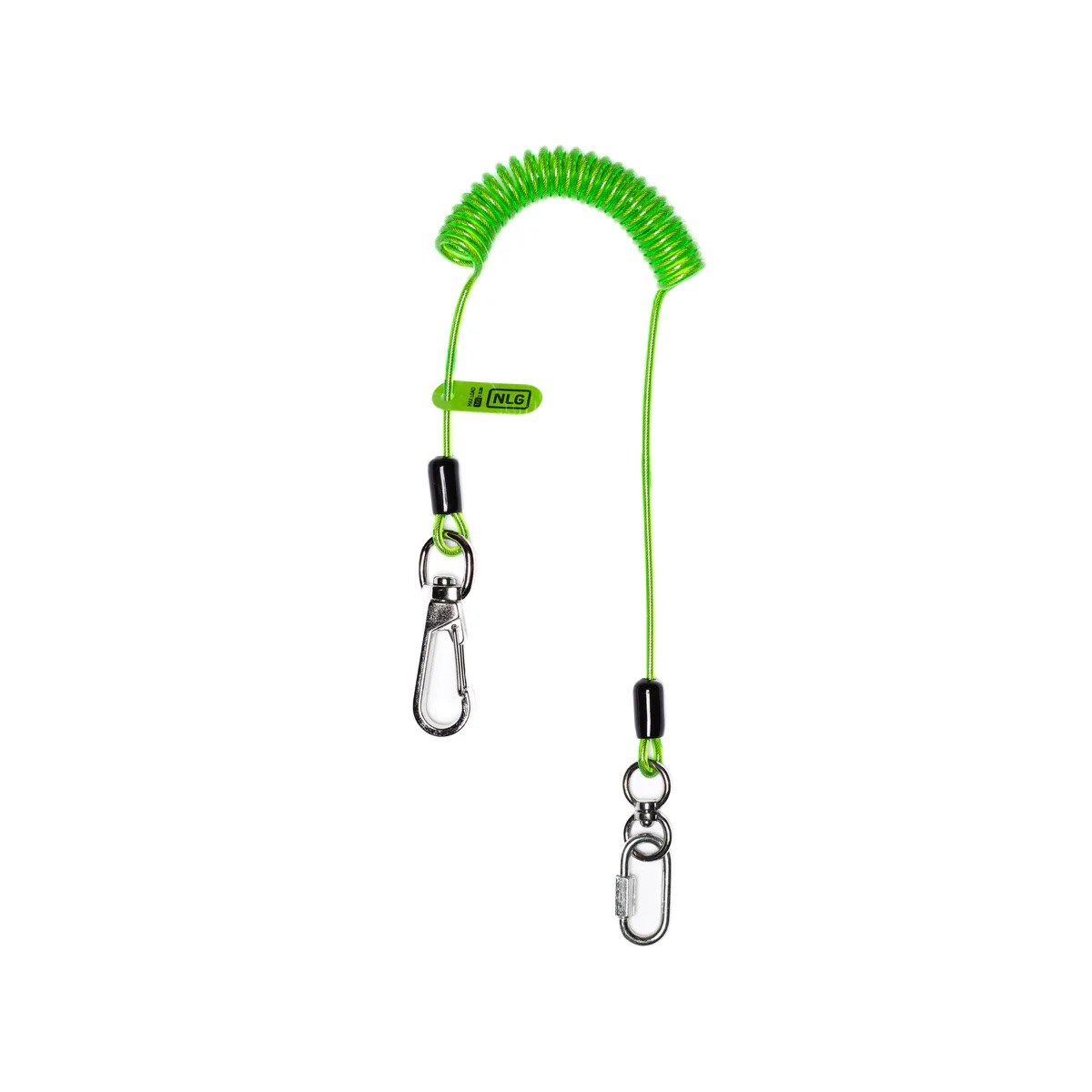 NLG 輕量彈性線圈工具挽索 (萬向鉤-萬向環) Lightweight Coil Tool Lanyard