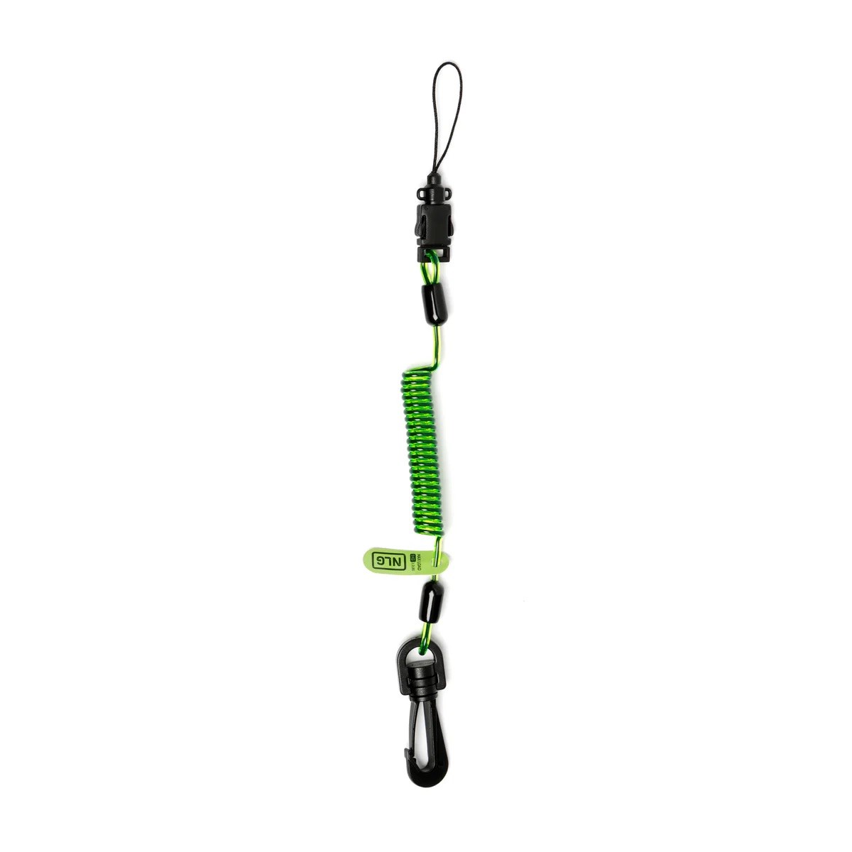 NLG 迷你彈性線圈⼯具挽索 (塑膠扣-快扣繩圈) Mini Coil Tool Lanyard
