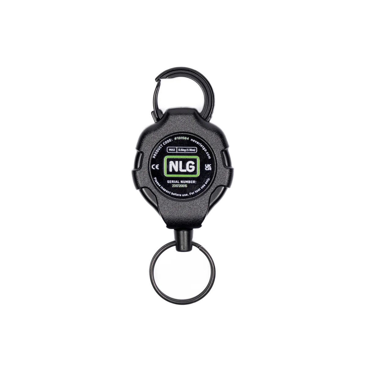 NLG 迷你棘輪伸縮⼯具挽索 (扣環-O環) Mini Ratchet Retractable Tool Lanyard