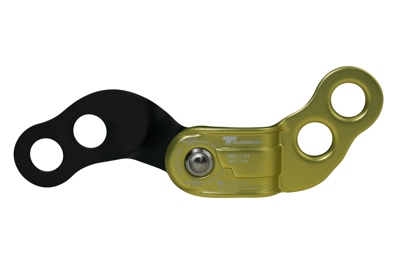 Teufelberger 斜角雙孔多功能滑輪 glideHITCH pulley 黑金限定色